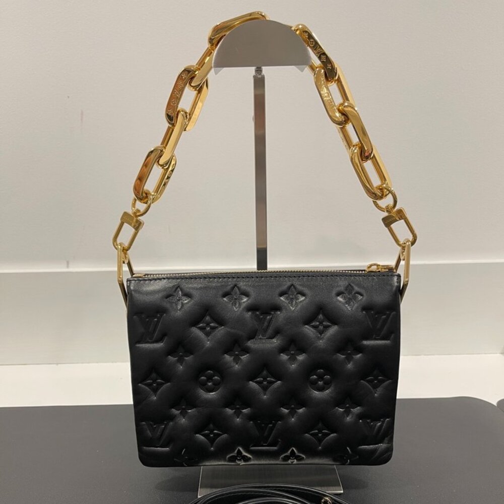 Louis Vuitton Coussin BB Black with Gold Hardware (JB1083)